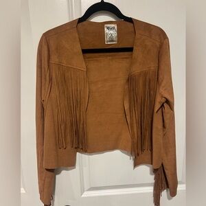 Vocal Tan Fringe Women's Jacket